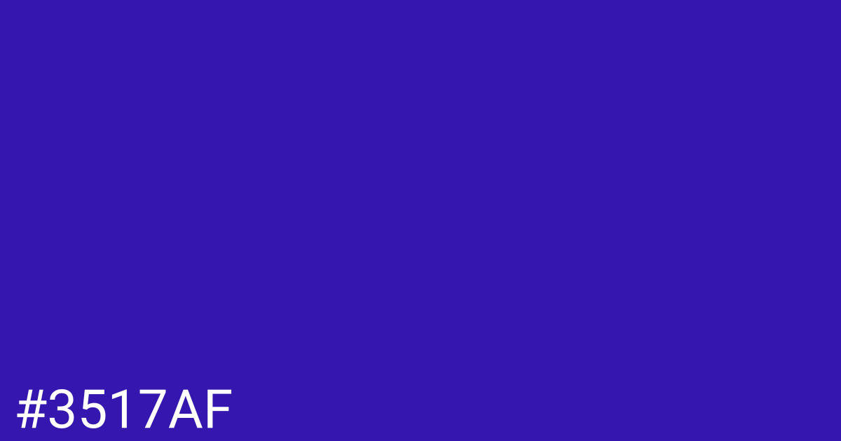 Hex color #3517af graphic