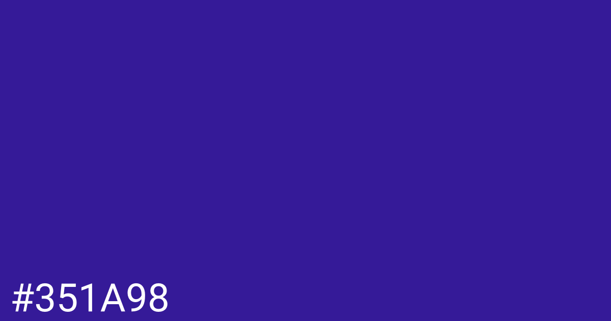 Hex color #351a98 graphic