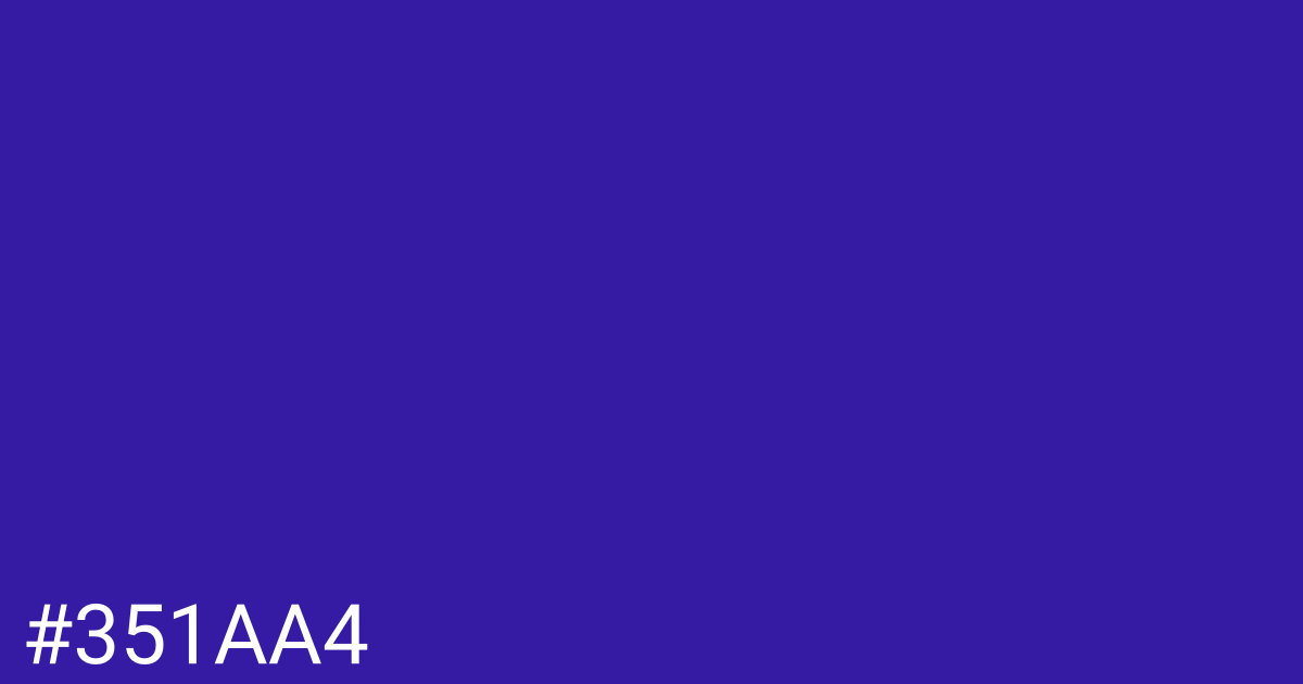 Hex color #351aa4 graphic