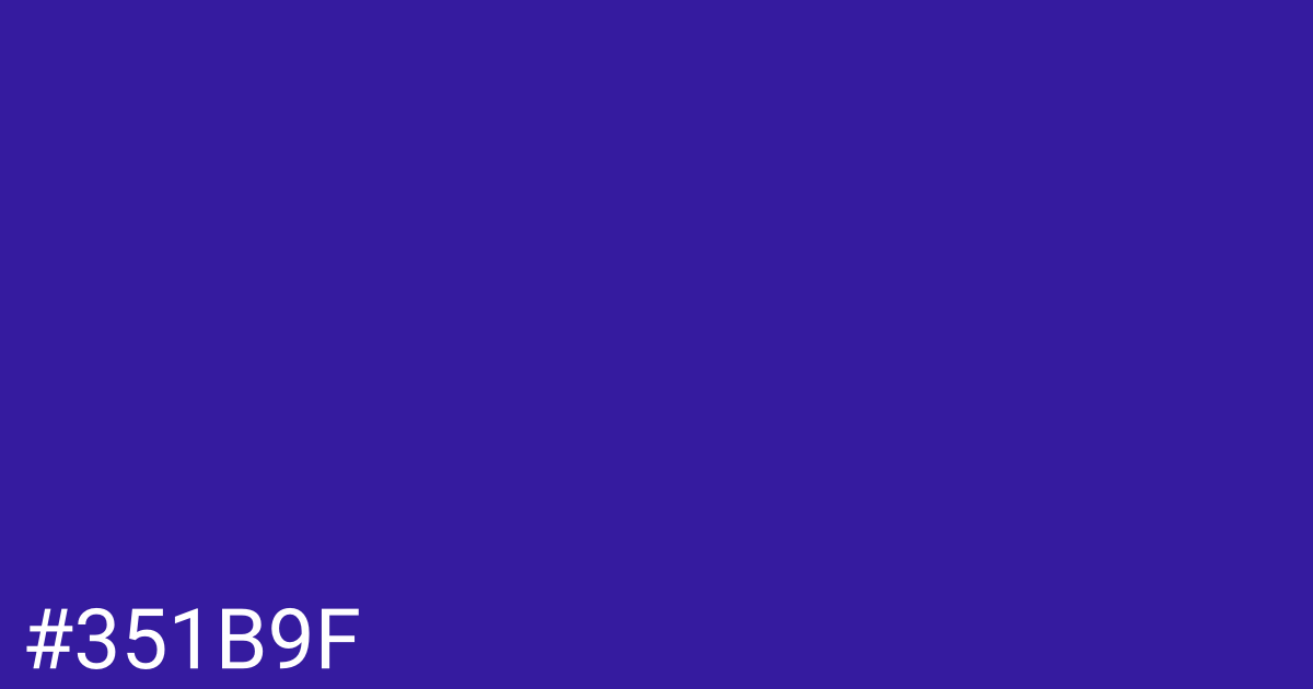 Hex color #351b9f graphic