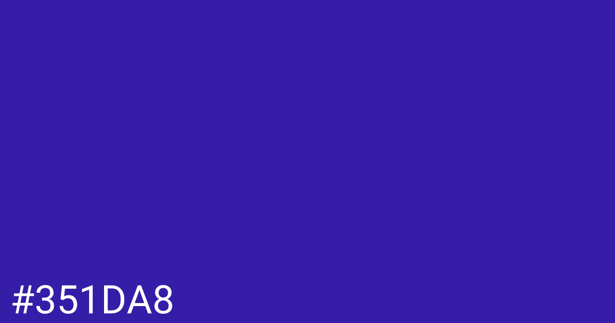 Hex color #351da8 graphic