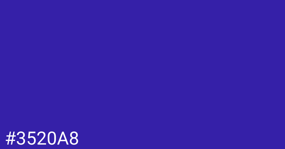 Hex color #3520a8 graphic