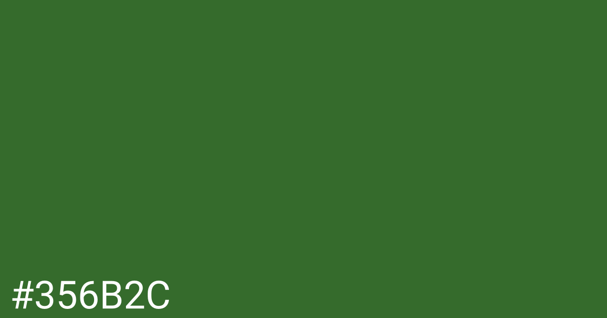 Hex color #356b2c graphic
