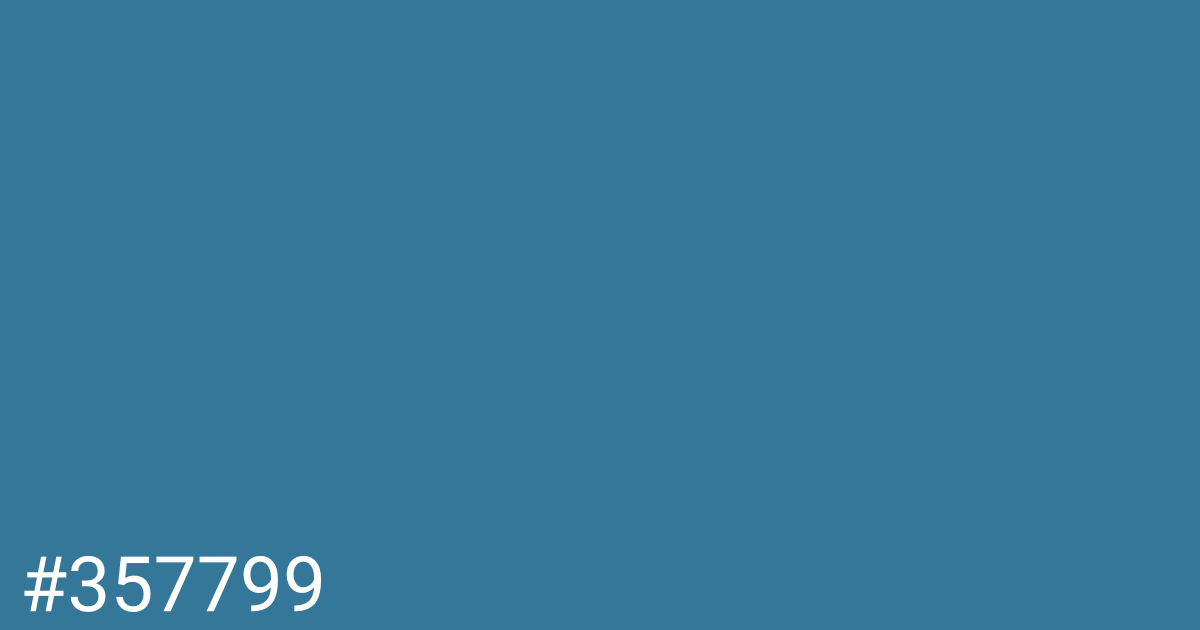 Hex color #357799 graphic