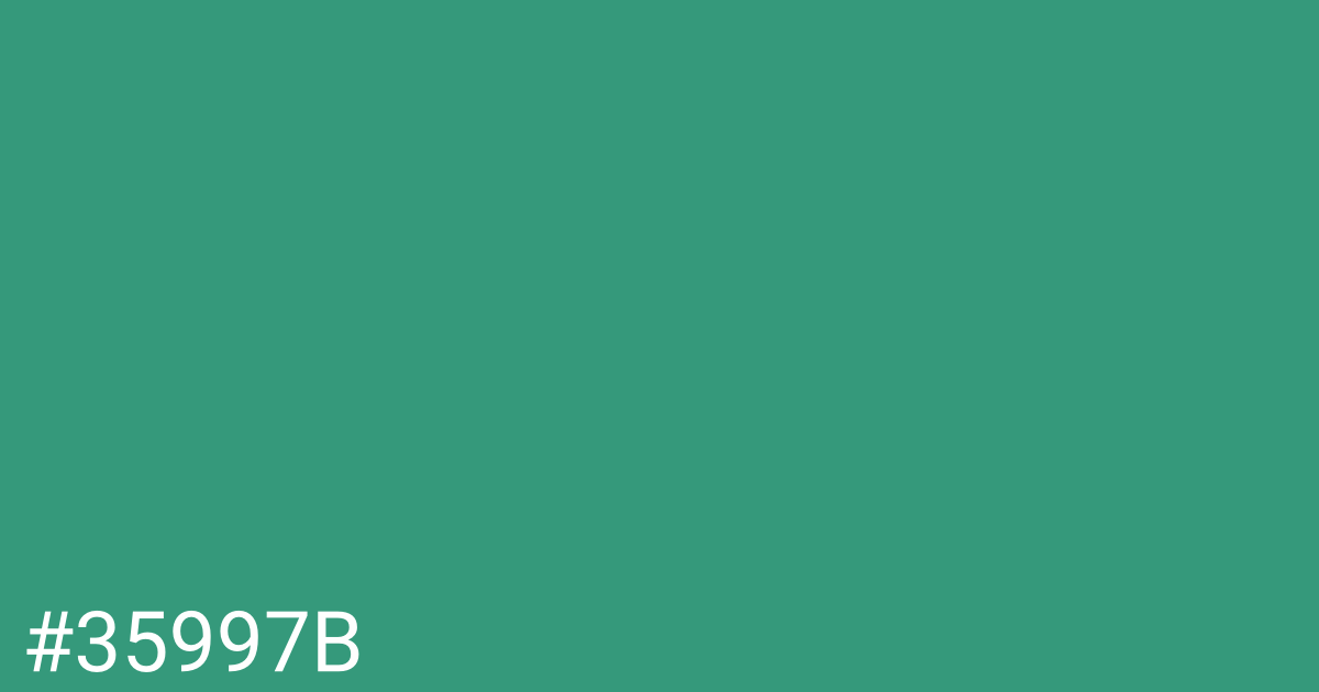 Hex color #35997b graphic