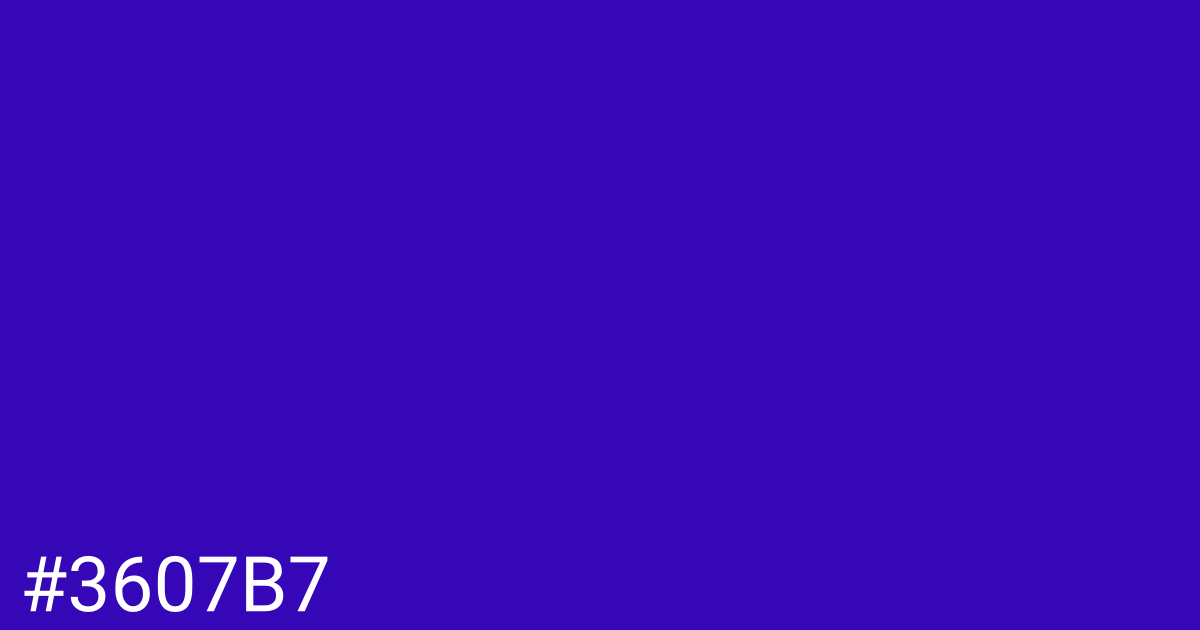 Hex color #3607b7 graphic