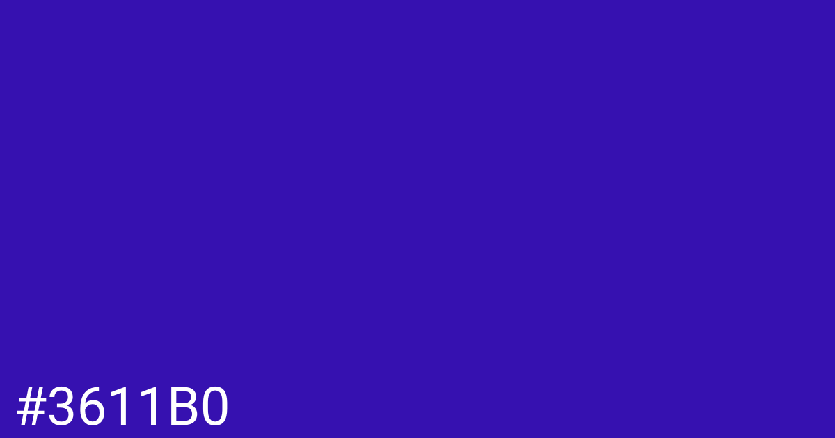 Hex color #3611b0 graphic