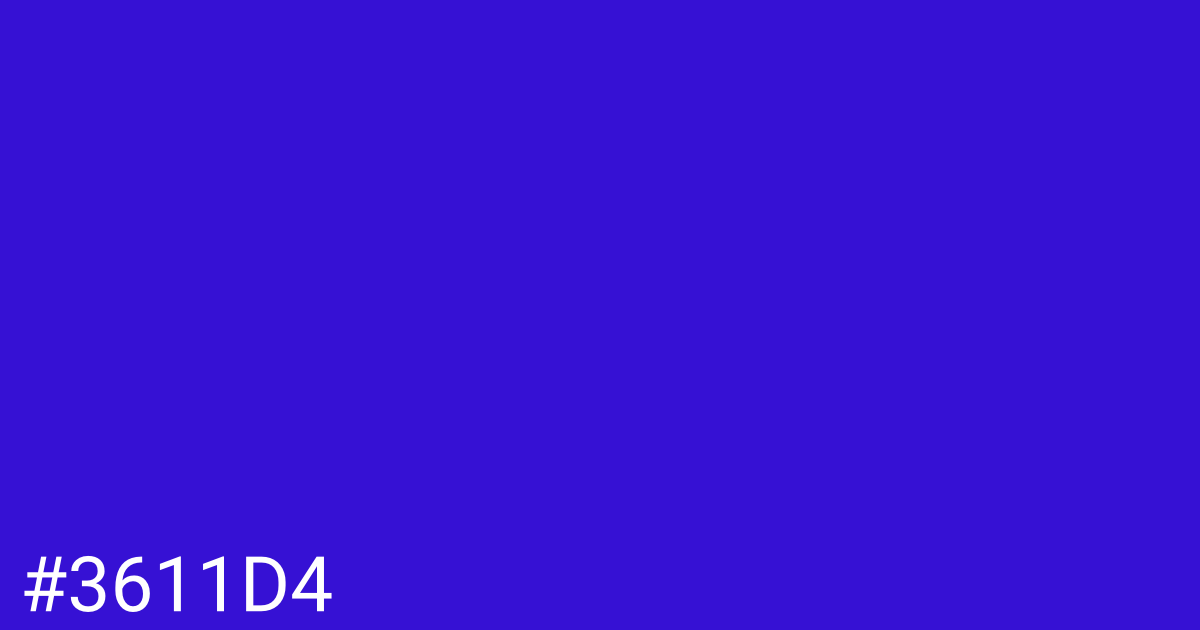 Hex color #3611d4 graphic