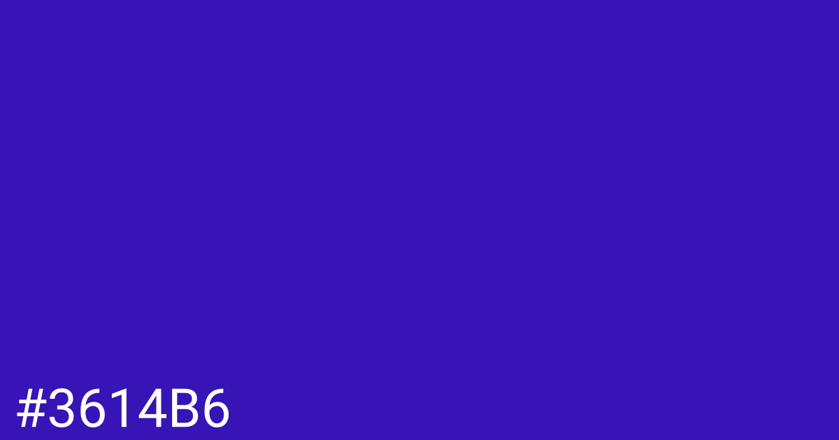 Hex color #3614b6 graphic