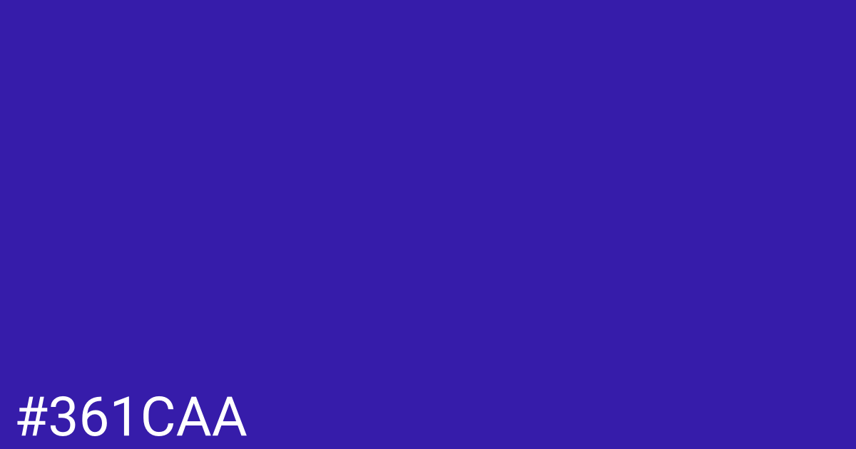 Hex color #361caa graphic