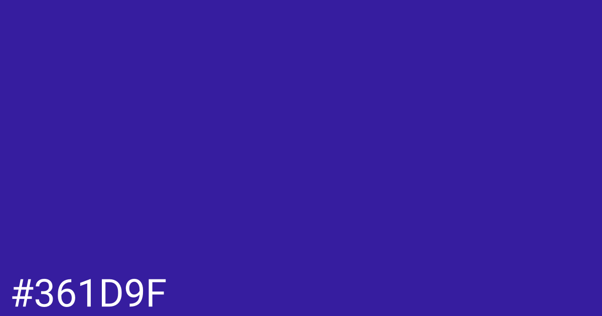 Hex color #361d9f graphic