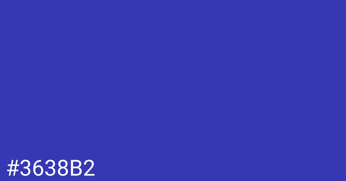 Hex color #3638b2 graphic