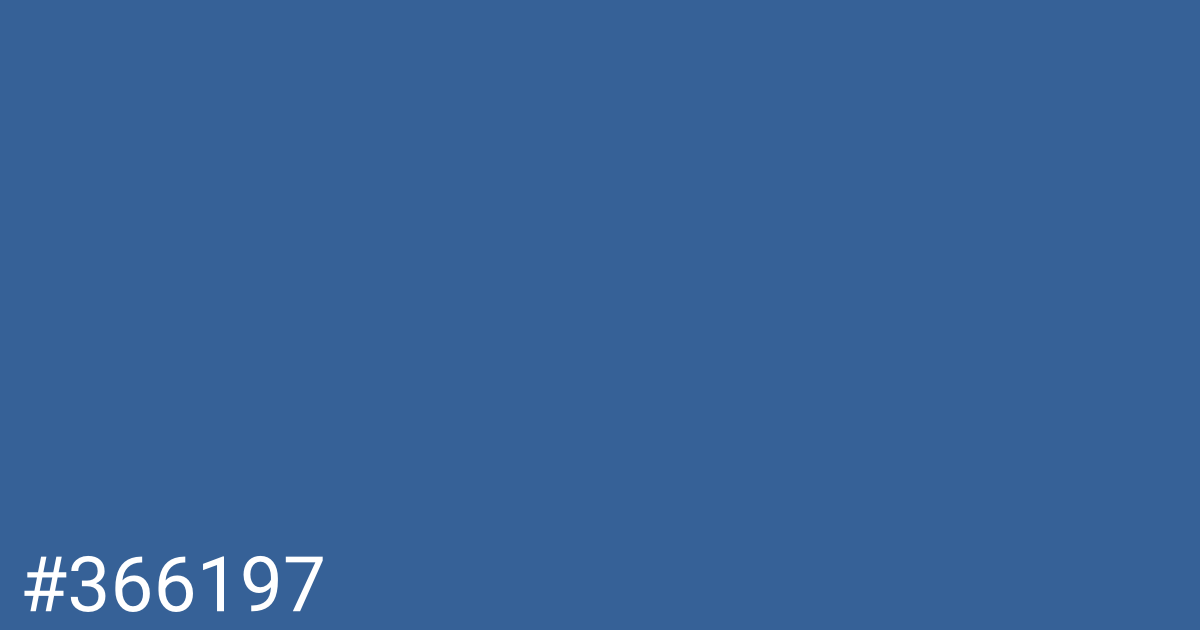 Hex color #366197 graphic