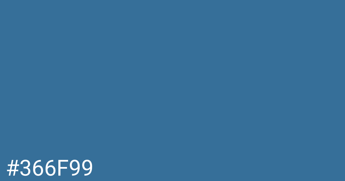 Hex color #366f99 graphic