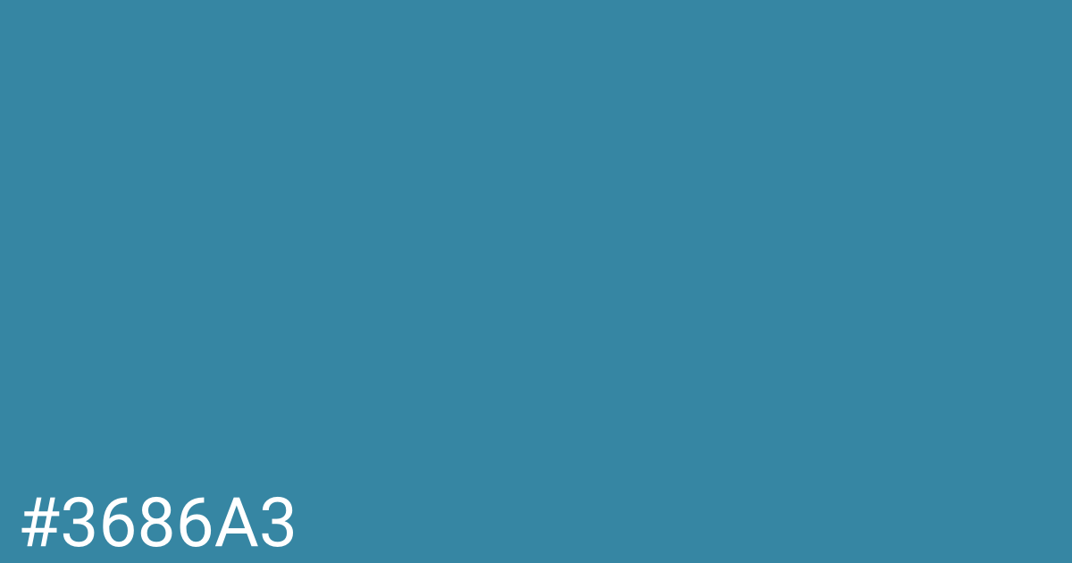 Hex color #3686a3 graphic