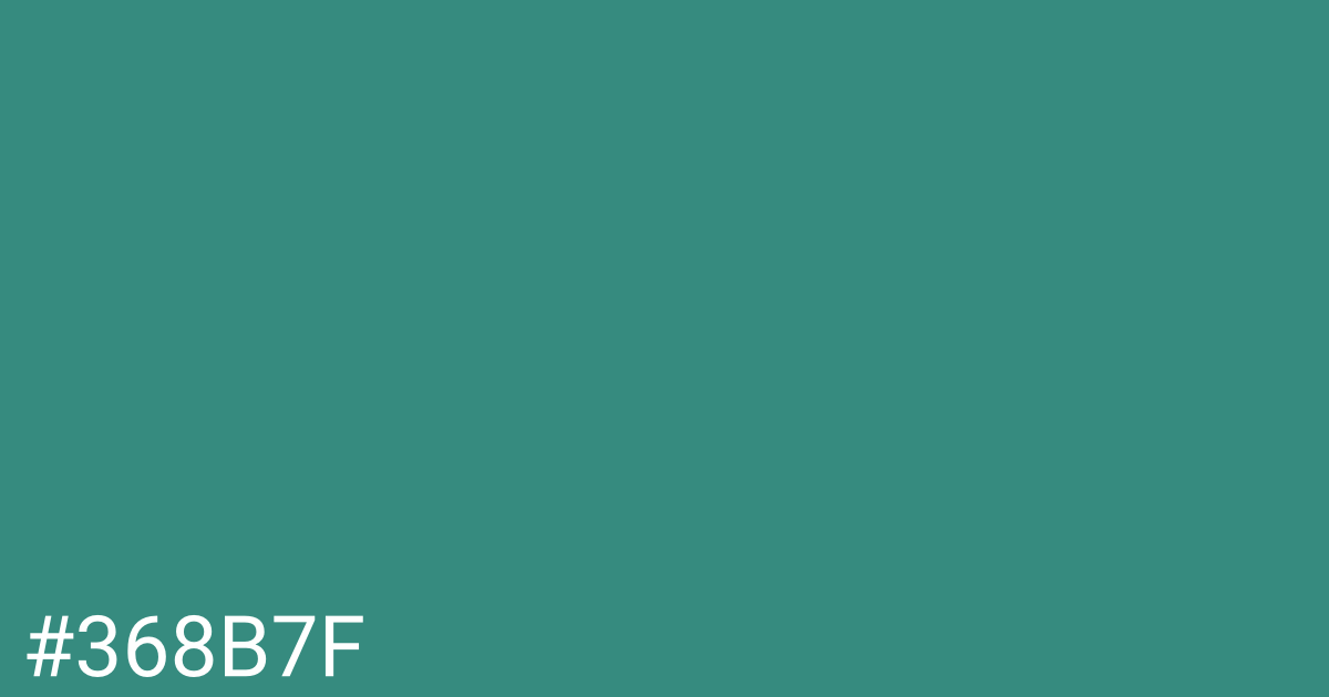 Hex color #368b7f graphic