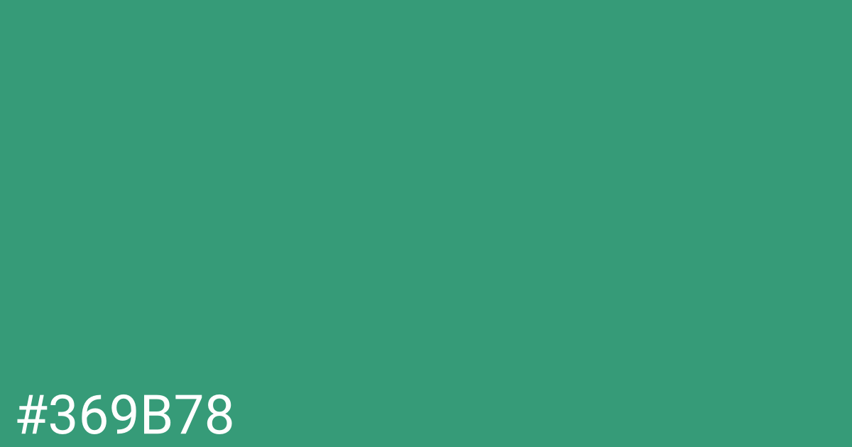 Hex color #369b78 graphic