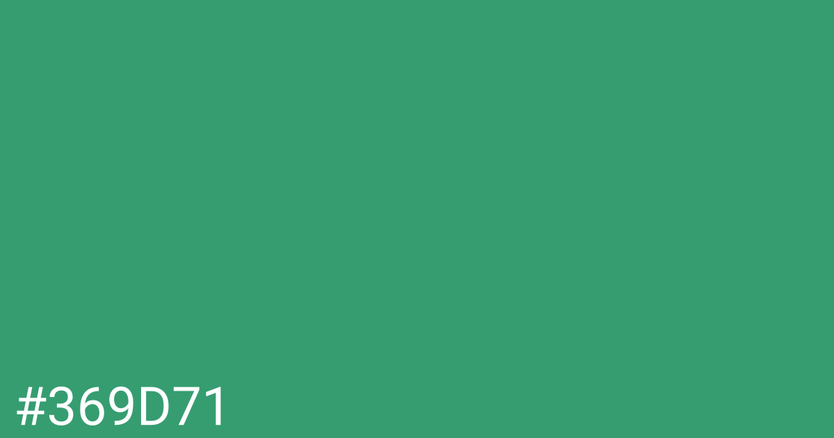 Hex color #369d71 graphic