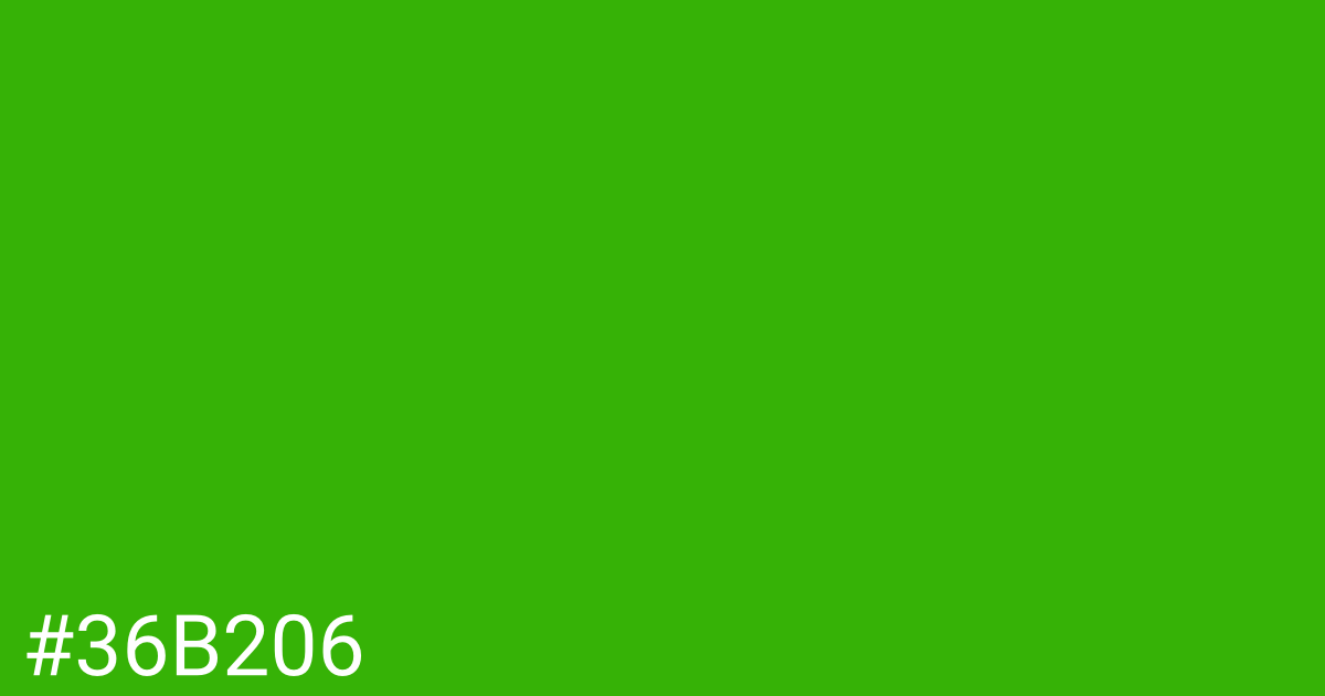 Hex color #36b206 graphic