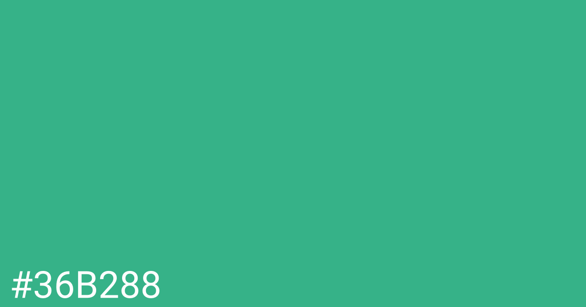 Hex color #36b288 graphic