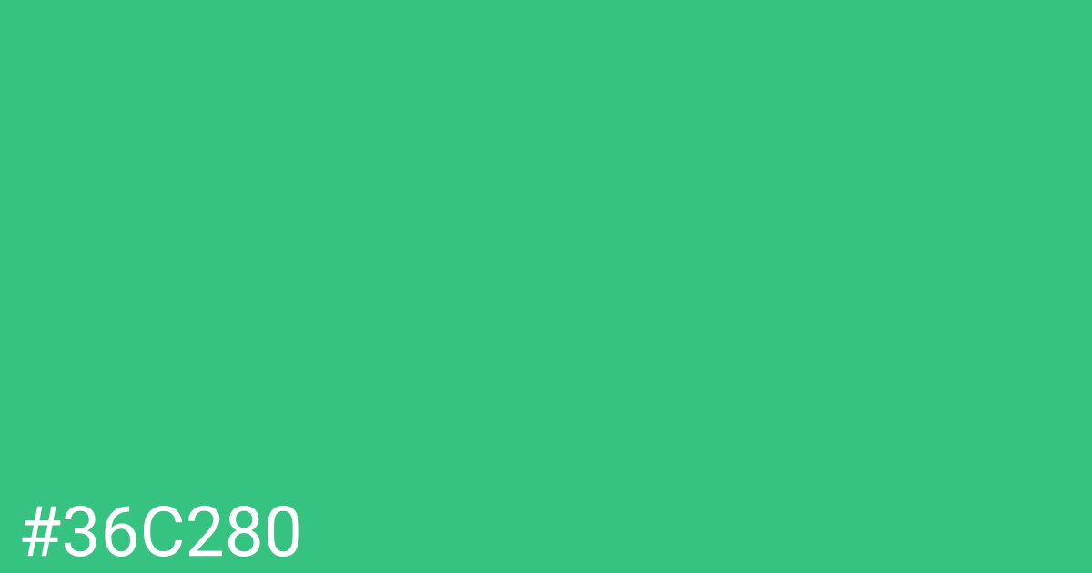 Hex color #36c280 graphic