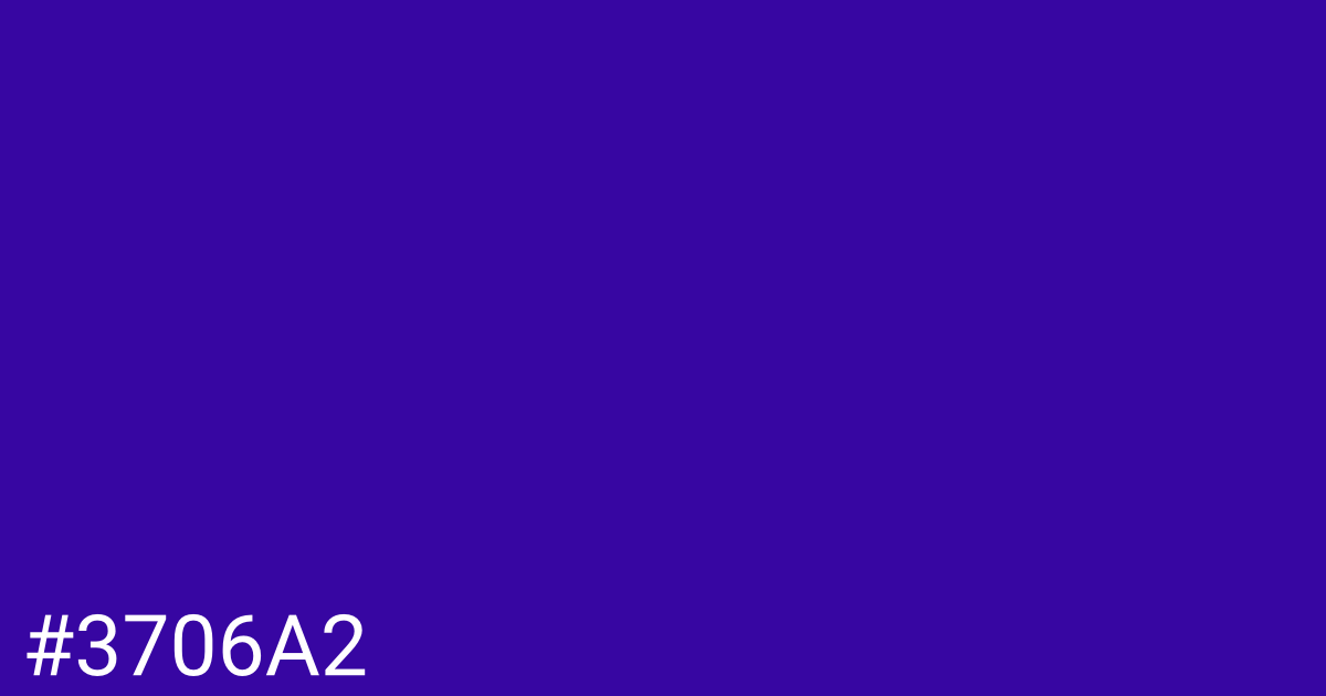 Hex color #3706a2 graphic