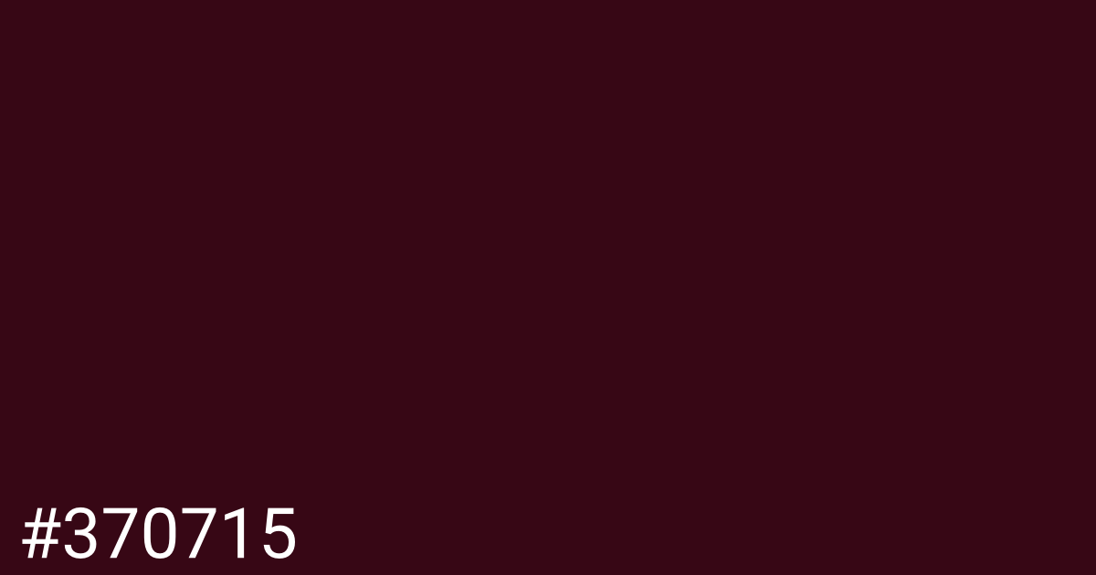 Hex color #370715 graphic