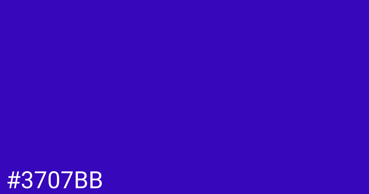 Hex color #3707bb graphic