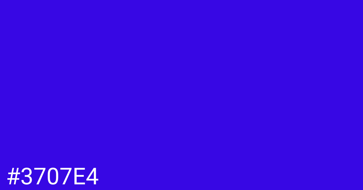 Hex color #3707e4 graphic