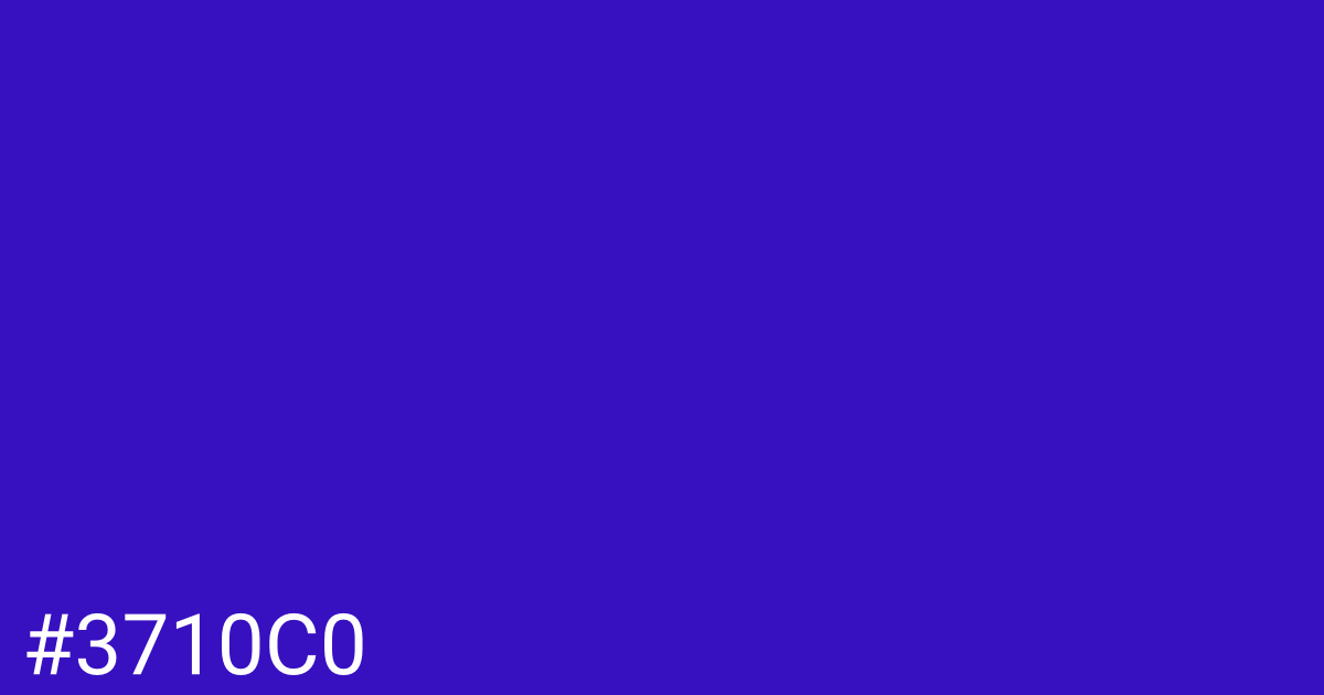 Hex color #3710c0 graphic