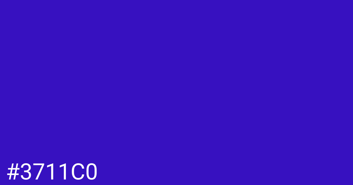 Hex color #3711c0 graphic