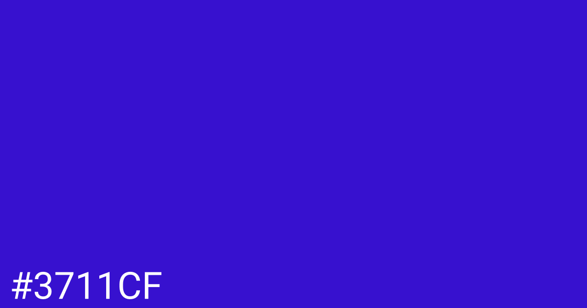 Hex color #3711cf graphic