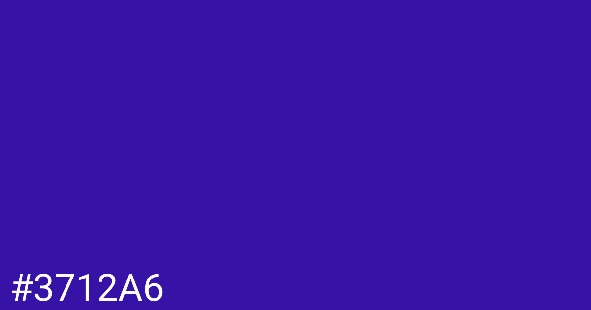Hex color #3712a6 graphic