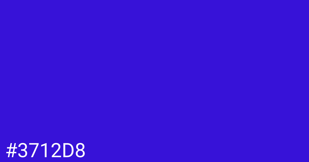 Hex color #3712d8 graphic