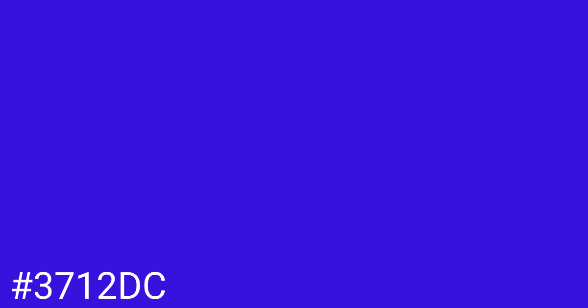 Hex color #3712dc graphic