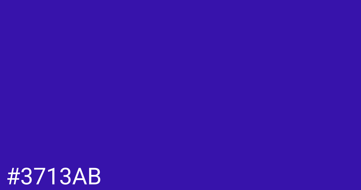 Hex color #3713ab graphic