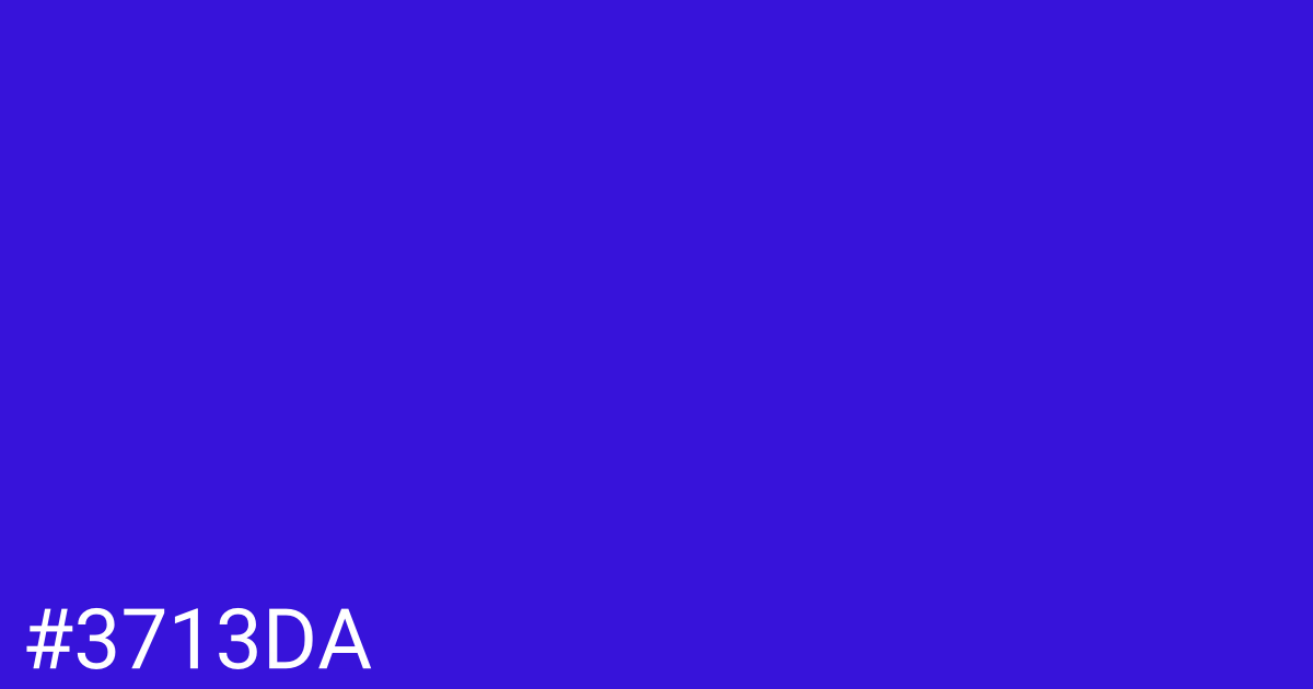 Hex color #3713da graphic