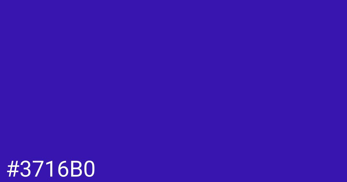 Hex color #3716b0 graphic