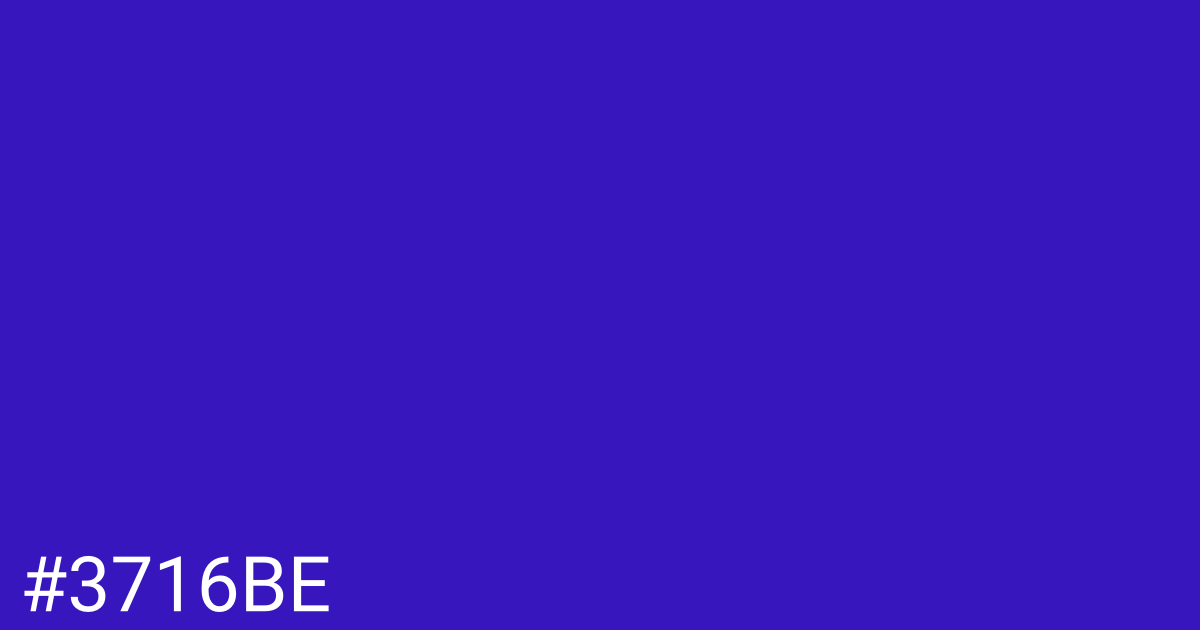 Hex color #3716be graphic