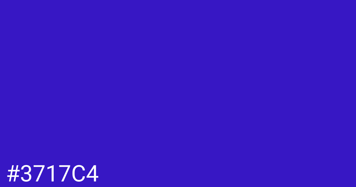 Hex color #3717c4 graphic