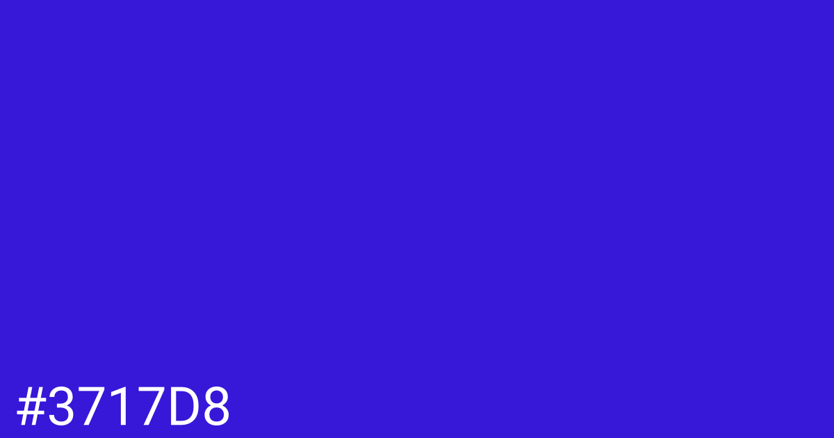 Hex color #3717d8 graphic