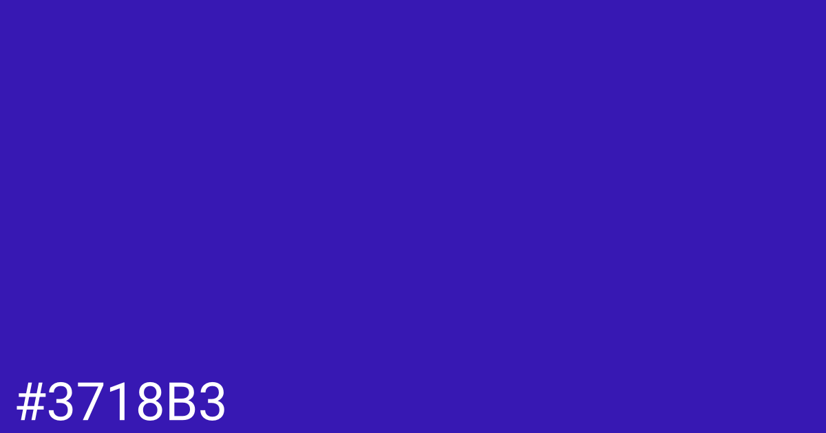 Hex color #3718b3 graphic