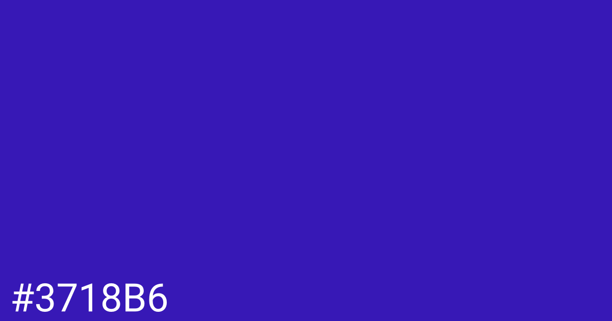 Hex color #3718b6 graphic