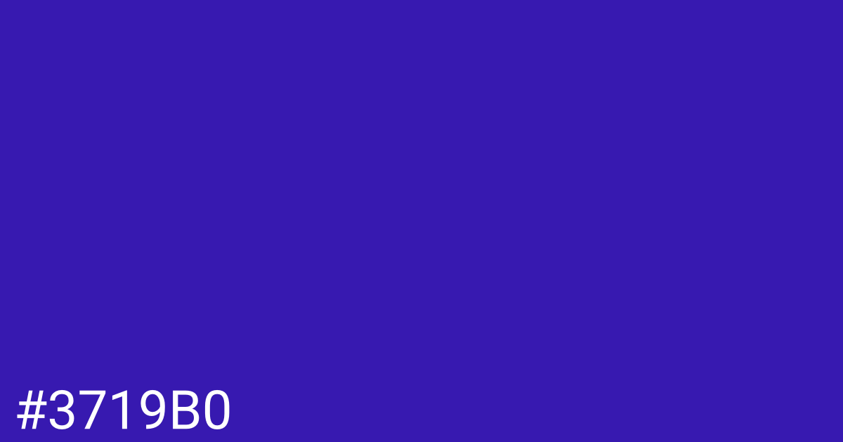 Hex color #3719b0 graphic