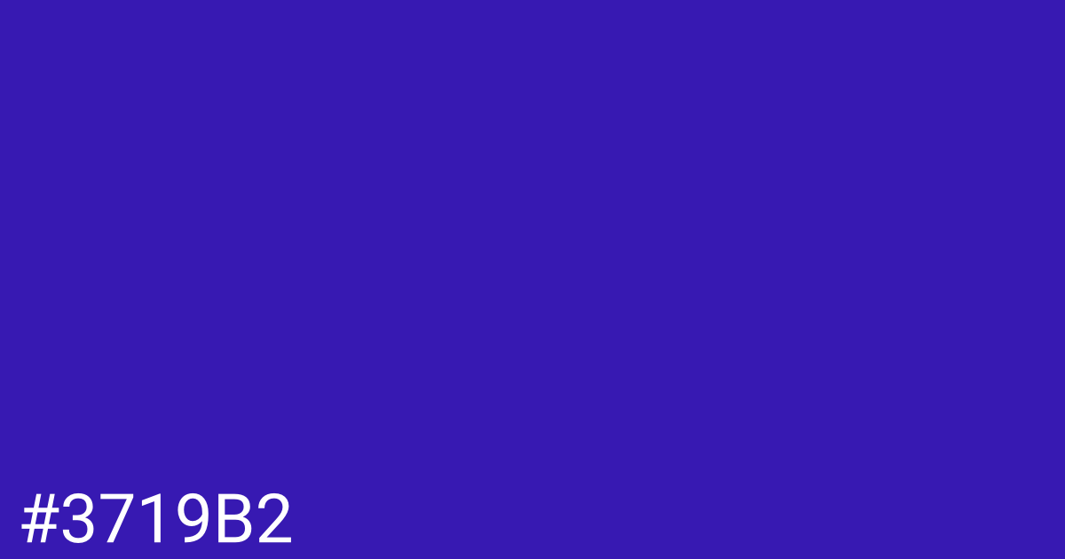 Hex color #3719b2 graphic