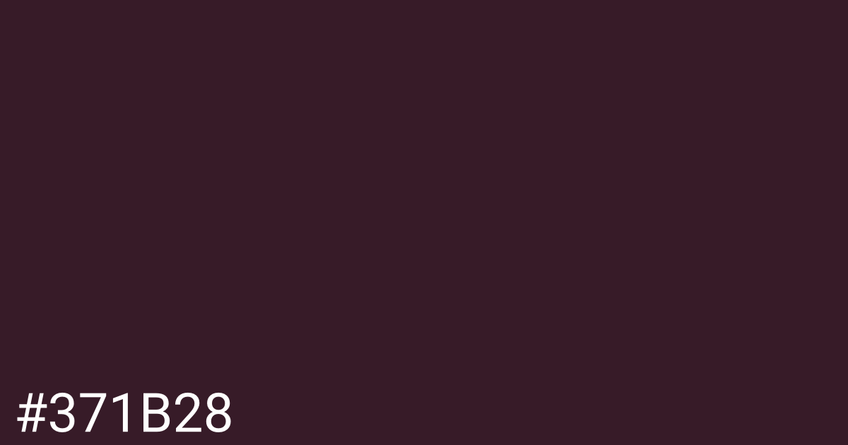 Hex color #371b28 graphic