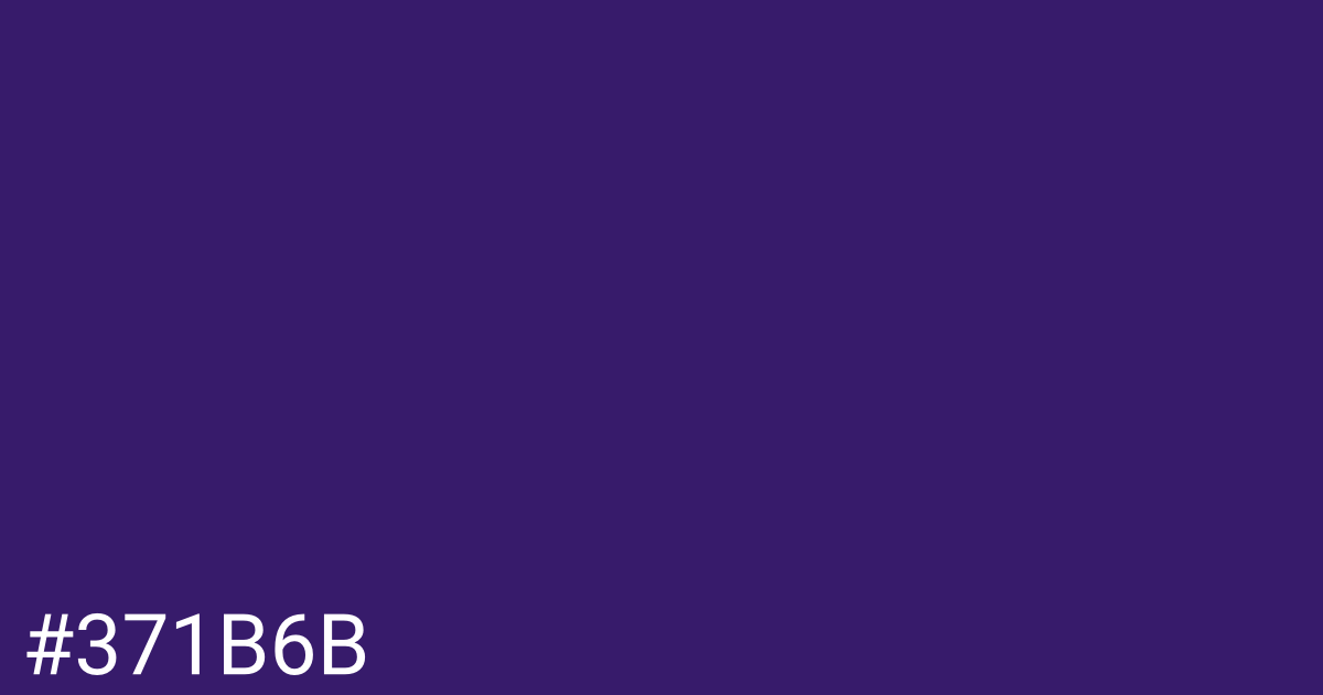 Hex color #371b6b graphic