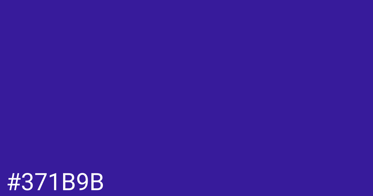 Hex color #371b9b graphic