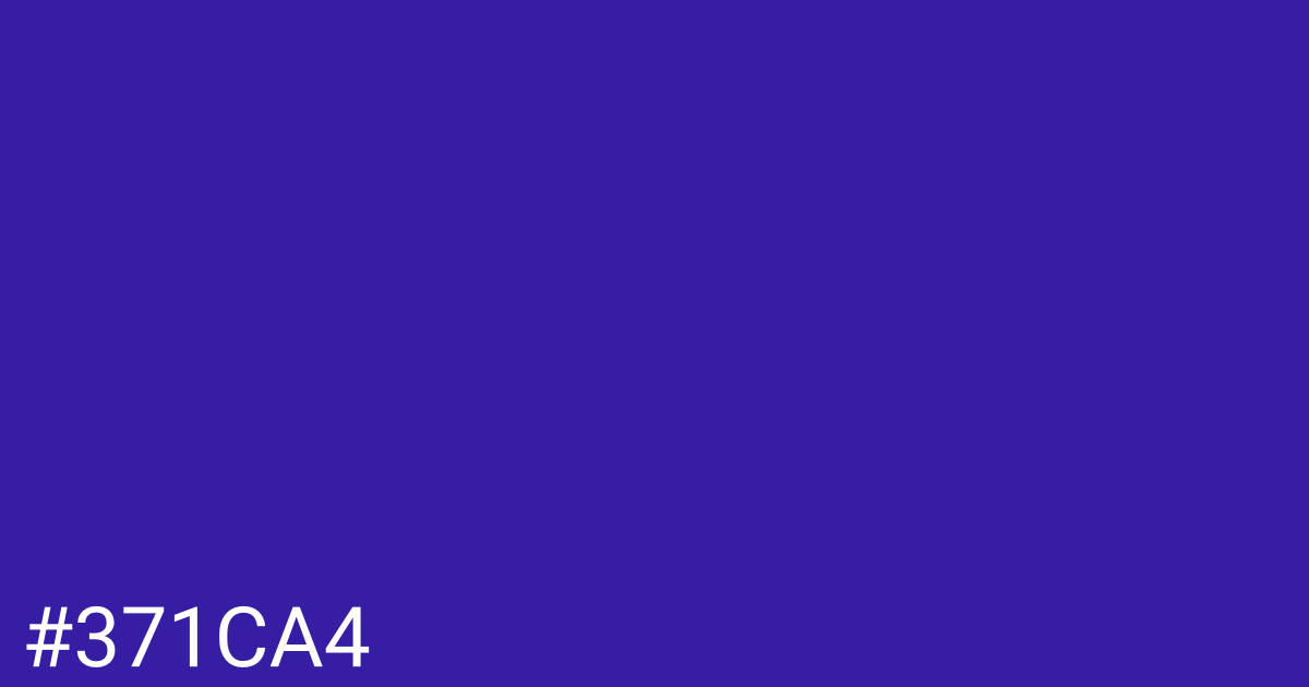 Hex color #371ca4 graphic