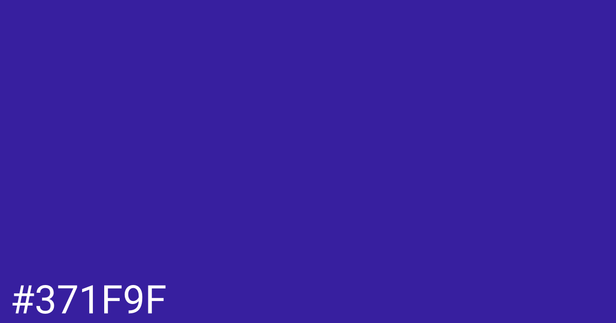 Hex color #371f9f graphic